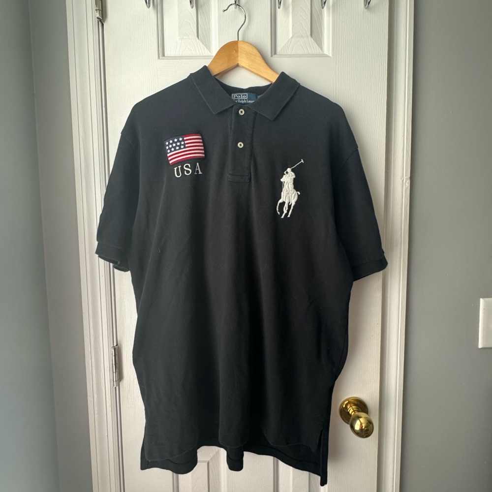 Polo By Ralph Lauren Black Classic Polo Shirt - image 1